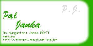 pal janka business card